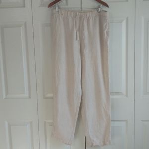 Orvis 100 percent  Linen pants size Large